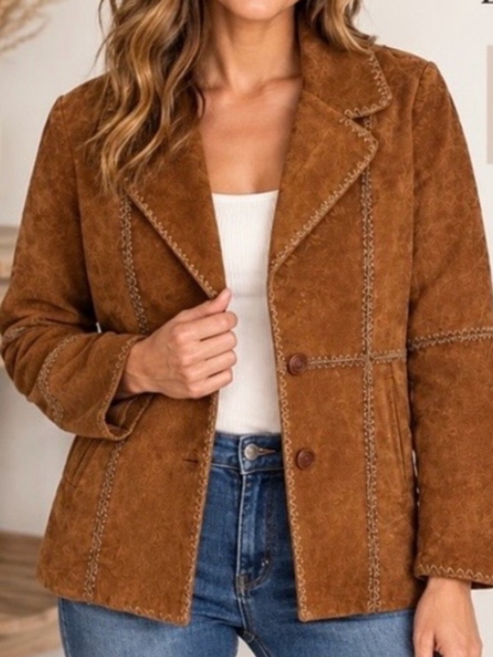 Vintage Images by Damselle Suede Jacket as is